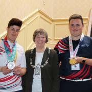 Leanne and Andrew with Provost Simpson