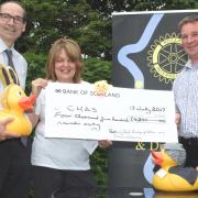 The rotary club raised £4,500 for CHAS