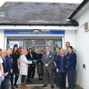 Lindsay & Gilmour managing director Philip Galt alongside pharmacist manager Gillian Frame and colleagues at the re-opening