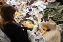 People can sign up for free tapestry making packs as part of the project