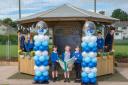 Newton Primary pupils open the new outdoor classroom