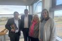 Craig Hoy, South Scotland MSP, visited Sunamp in Macmerry where he was met by Andrew Bissell, Susan Lang Bissell and Tricia Miller