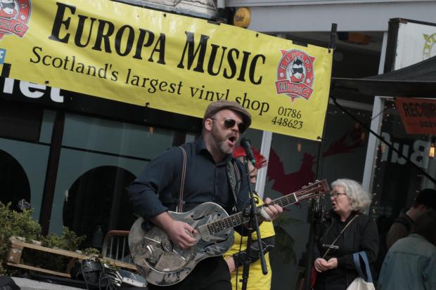 The Gator, Iain Donald from Clacks, supported Record Store Day at Europa Music