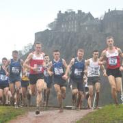 The runners braved the poor weather conditions under the backdrop of Stirling Castle