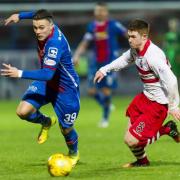 Stirling Albion star Craig Comrie in action against Inverness in the Scottish Cup
