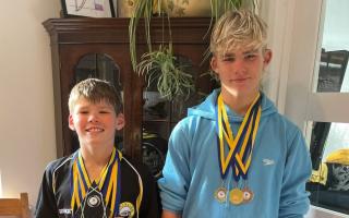 CHAMPIONS: Alex and Nicky Tinch each picked up various medals at competitions over the past year.
