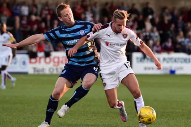 Stirling Albion new boy Bryan Hodge in action for Forfar last season