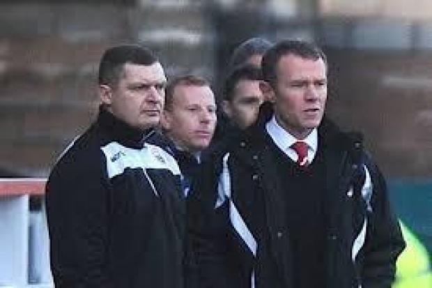 Stirling Albion management team Martyn Corrigan and Stuart McLaren